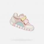 GEOX ΚΟΡΙΤΣΙ SNEAKERS B3558A 01454 C8343 ΡΟΖ/ΝΕΡΟ ΤΗΣ ΘΑΛΑΣΣΑΣ
